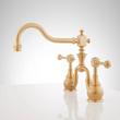Vintage Bridge Kitchen Faucet - Lever Handles - Brushed Gold, , large image number 1