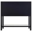 36" Robertson Console Vanity - Midnight Navy Blue - with Rect Undermount Sink-Carrara 0 Faucet Holes, , large image number 4