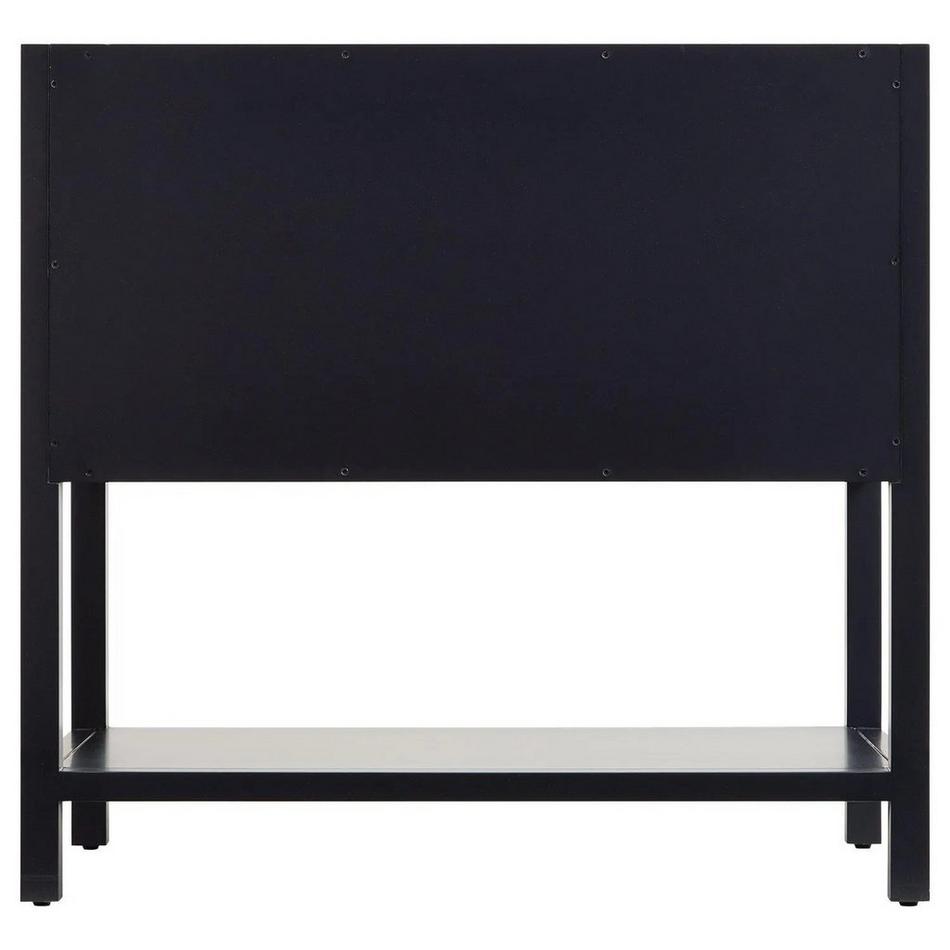 36" Robertson Console Vanity - Midnight Navy Blue - with Rect Undermount Sink-Carrara 0 Faucet Holes, , large image number 4