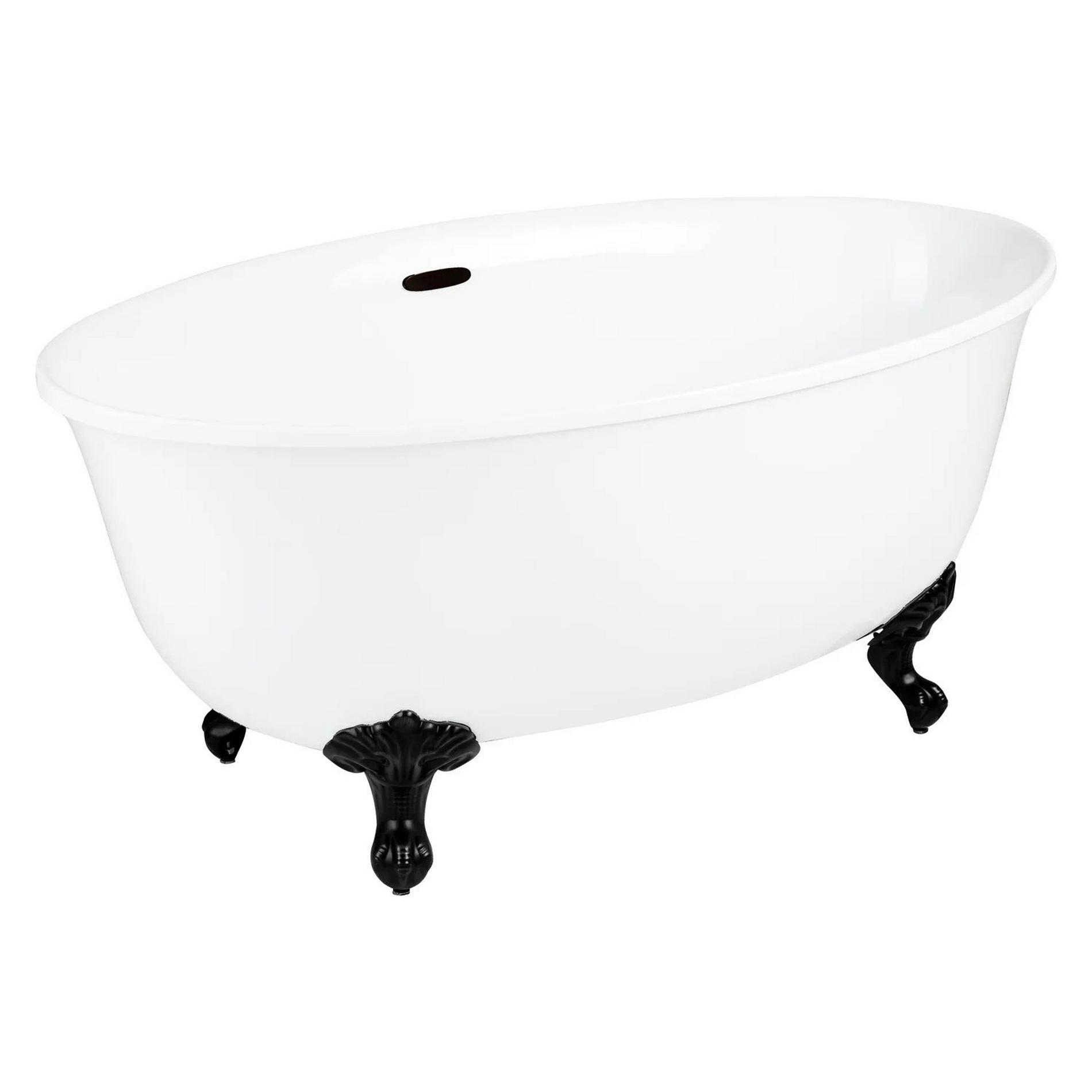 59" Watters Acrylic Clawfoot Tub Imperial Feet Signature Hardware