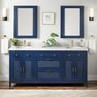 72" Thorton Mahogany Double Vanity for Undermount Sink - Bright Navy Blue, , large image number 0