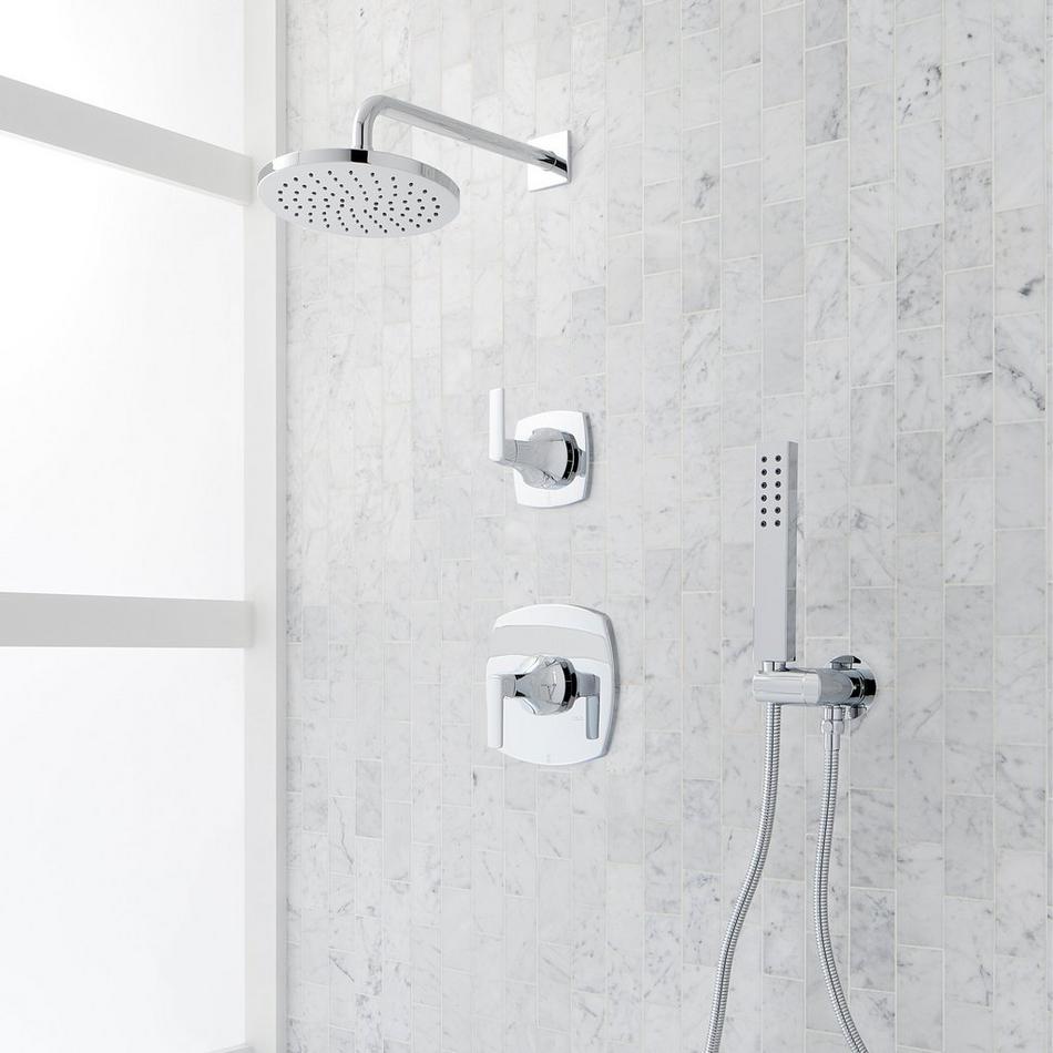 Sefina Pressure Balance Shower System with Hand Shower, , large image number 1