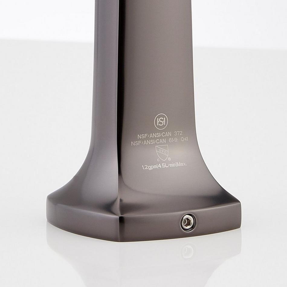 Sefina Wall-Mount Bathroom Faucet and Rough-in Valve - Gunmetal, , large image number 3