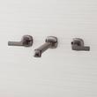 Sefina Wall-Mount Bathroom Faucet and Rough-in Valve - Gunmetal, , large image number 0