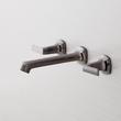 Sefina Wall-Mount Bathroom Faucet and Rough-in Valve - Gunmetal, , large image number 1
