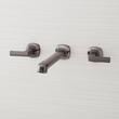 Sefina Wall-Mount Tub Faucet and Rough-In Valve - Gunmetal, , large image number 0
