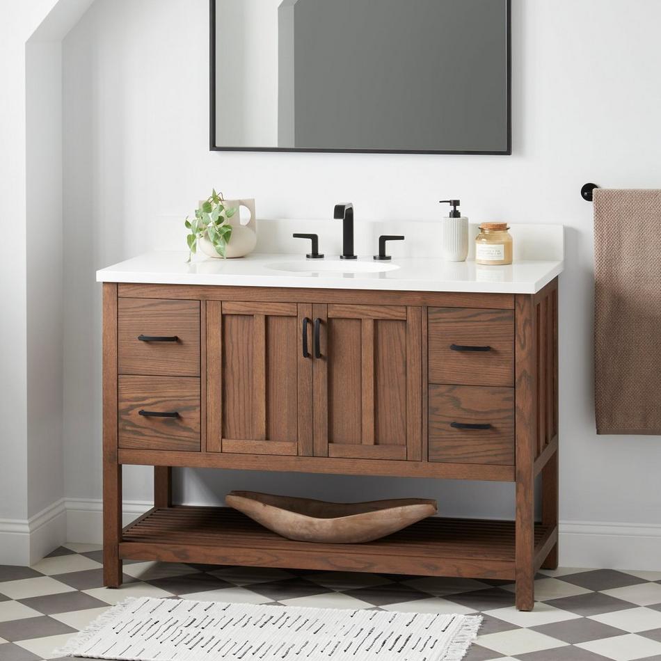 48" Ansbury Console Vanity with Undermount Sink - Homestead Oak, , large image number 0