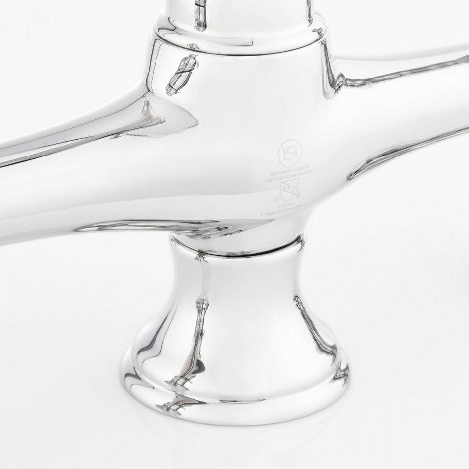 Delacour Bridge Kitchen Faucet with Side Spray - Chrome, , large image number 4