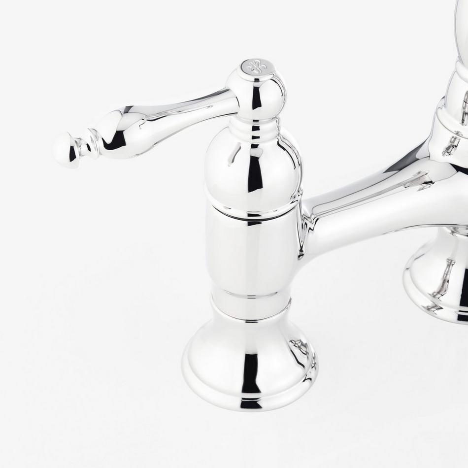 Delacour Bridge Kitchen Faucet with Side Spray - Chrome, , large image number 3