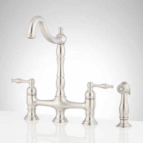 Delacour Bridge Kitchen Faucet with Side Spray