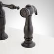 Delacour Bridge Kitchen Faucet with Side Spray - Matte Black, , large image number 2