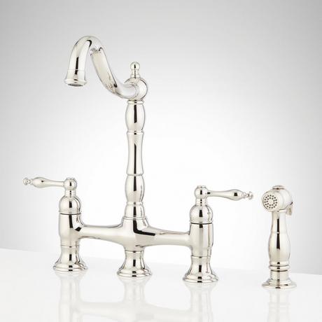 Delacour Bridge Kitchen Faucet with Side Spray