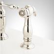 Delacour Bridge Kitchen Faucet with Side Spray - Polished Nickel, , large image number 2