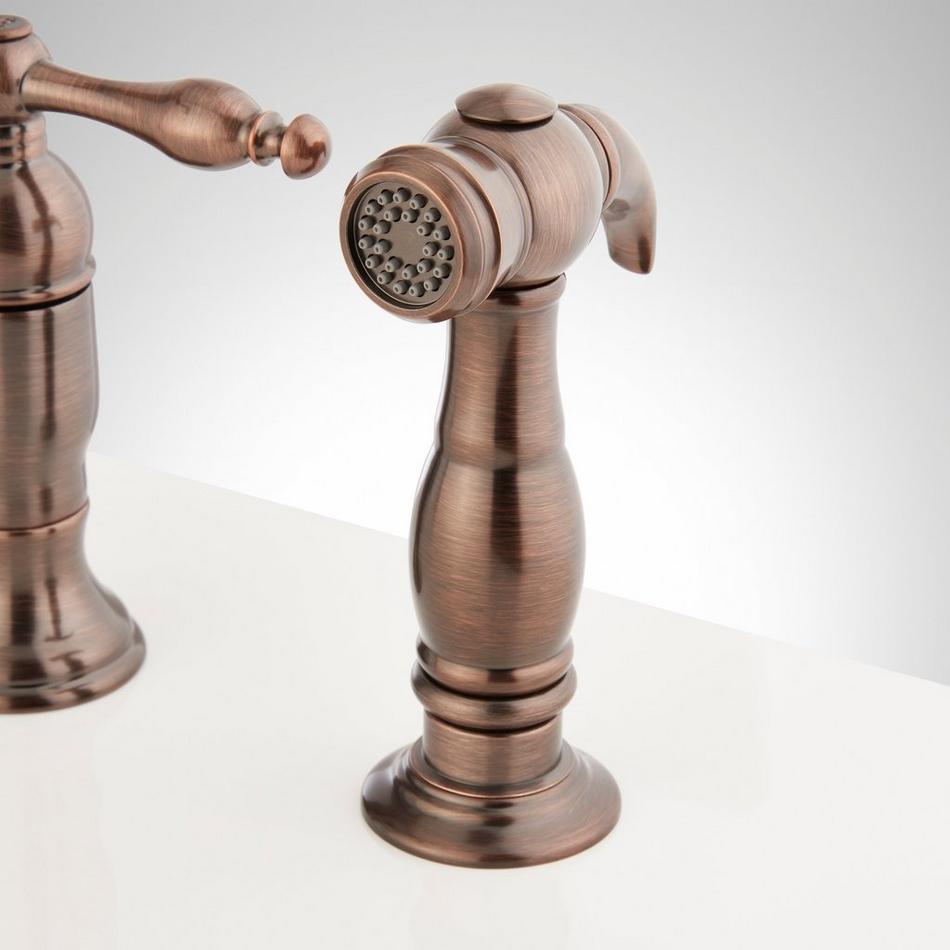 Delacour Bridge Kitchen Faucet with Side Spray - Oil Rubbed Bronze, , large image number 2