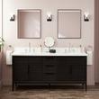 72" Aliso Teak Vanity for Undermount Sink - Charred Timber Black, , large image number 0