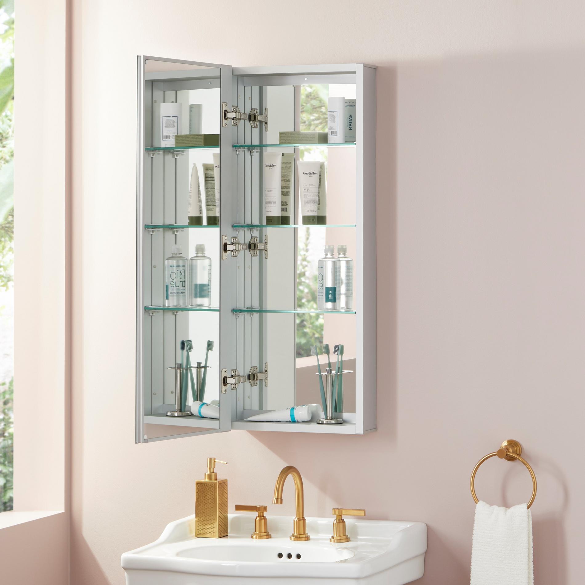 15" x 36" Alastor Narrow Medicine Cabinet with Reversible Hinges | Signature Hardware