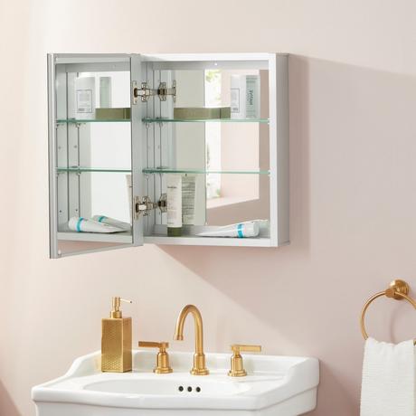 Alastor Medicine Cabinet with Reversible Hinges