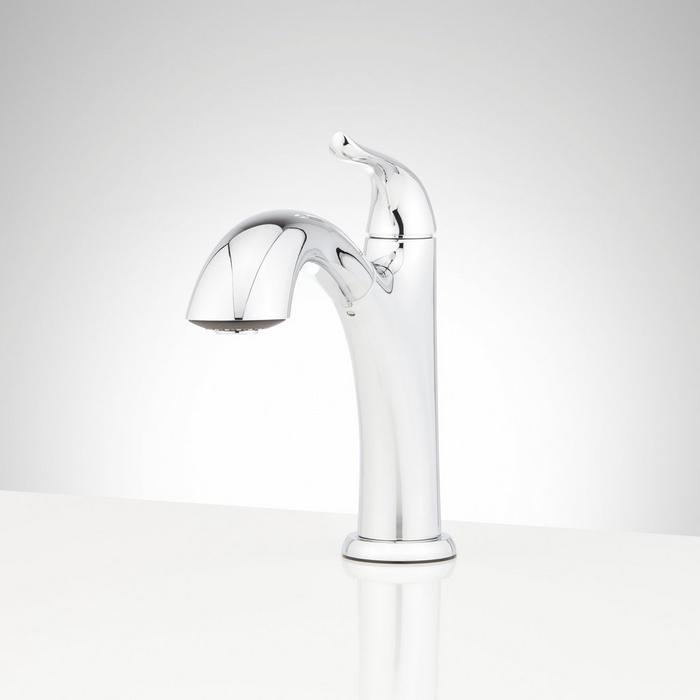 Cypress Single-Hole Dual-Function Pull-Out Kitchen Faucet - Chrome