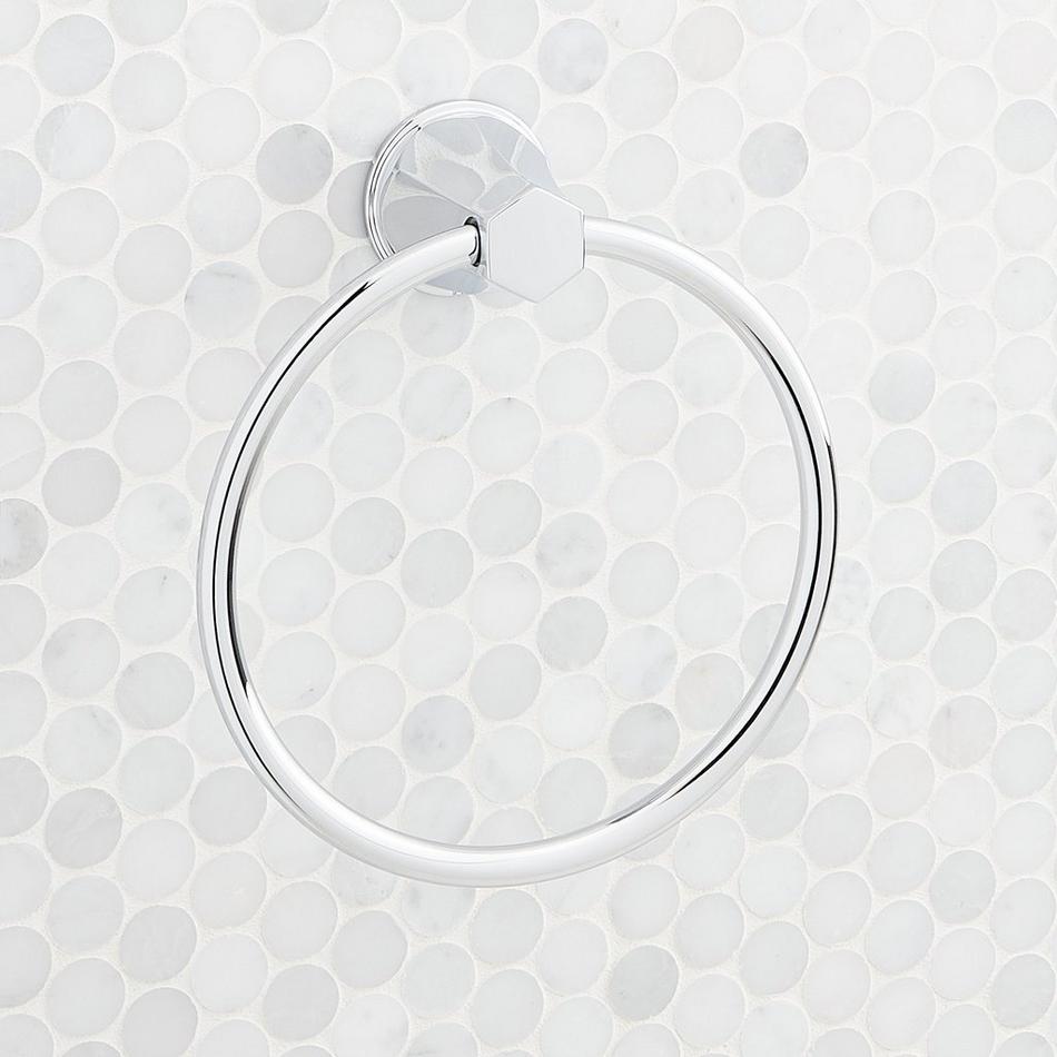 Elita Towel Ring - Chrome, , large image number 1