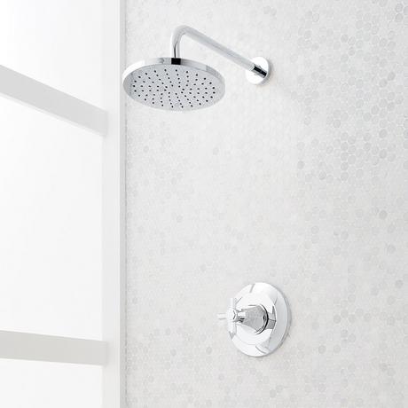 Elita Pressure Balance Shower System - Cross Handle