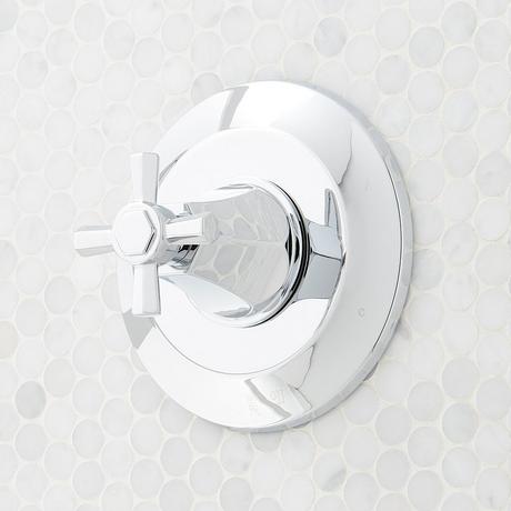 Elita Pressure Balance Shower System - Cross Handle