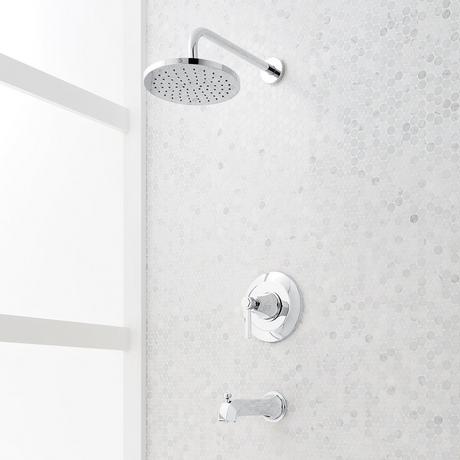 Elita Pressure Balance Tub and Shower System - Lever Handle