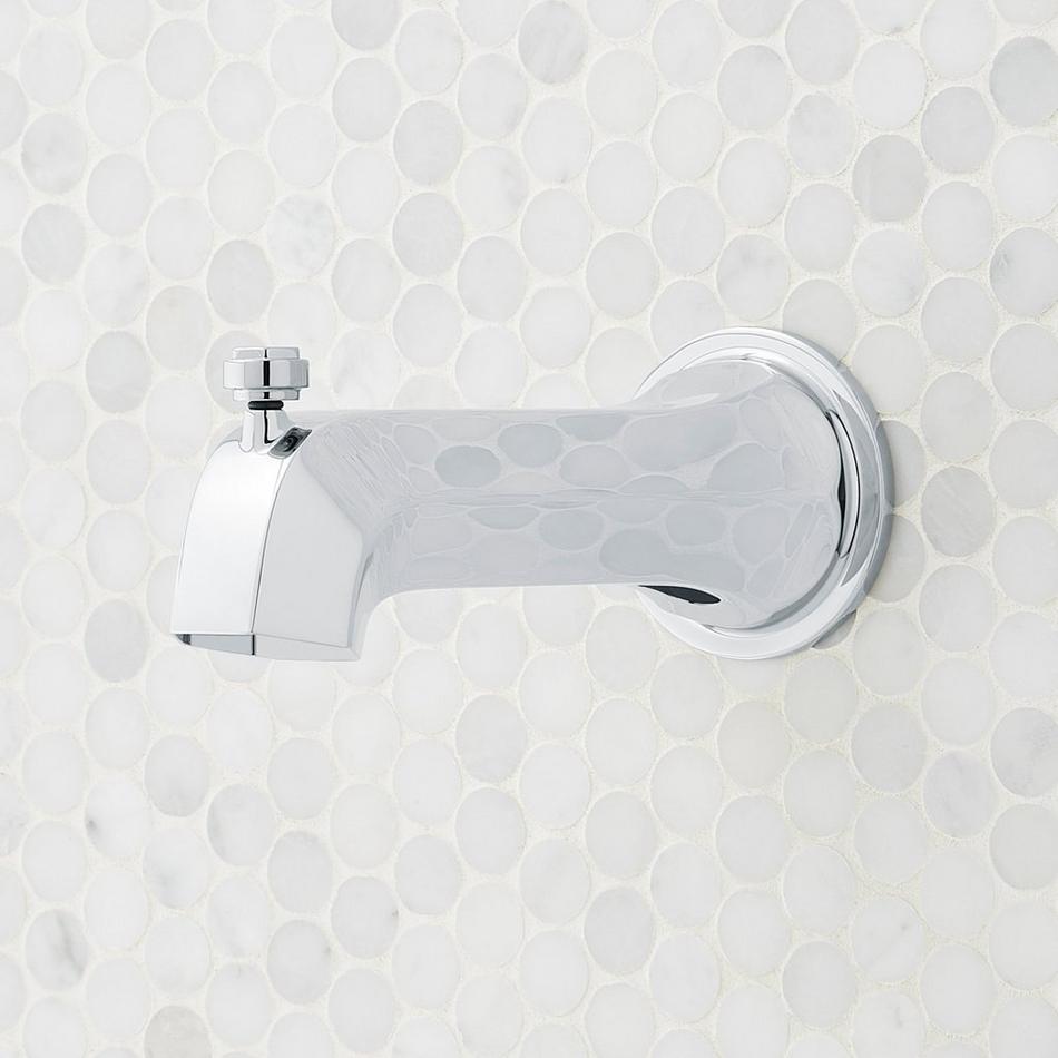Elita Pressure Balance Tub and Shower System - Cross Handle - Chrome, , large image number 3