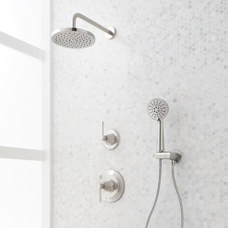 Elita Pressure Balance Shower System with Hand Shower - Lever Handles