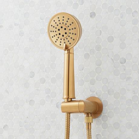 Elita Pressure Balance Shower System with Hand Shower - Lever Handles