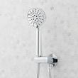 Elita Pressure Balance Shower System with Hand Shower - Cross Handles - Chrome, , large image number 4