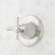 Elita Pressure Balance Shower System with Hand Shower - Cross Handles - Brushed Nickel, , large image number 2