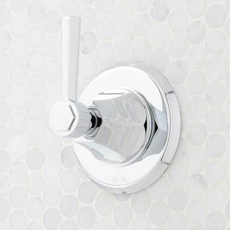 Elita Pressure Balance Shower System with Slide Bar and Hand Shower - Lever Handles