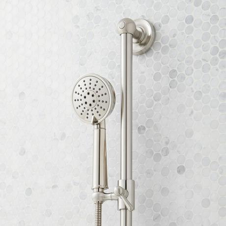 Elita Pressure Balance Shower System with Slide Bar and Hand Shower - Lever Handles