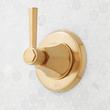 Elita Pressure Balance Shower System with Slide Bar and Hand Shower - Lever Handles - Brushed Gold, , large image number 2