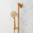 Elita Pressure Balance Shower System with Slide Bar and Hand Shower - Lever Handles - Brushed Gold, , large image number 4