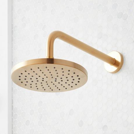 Elita Pressure Balance Shower System with Slide Bar and Hand Shower - Cross Handles