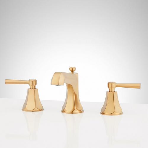 Elita Widespread Bathroom Faucet in Brushed Gold