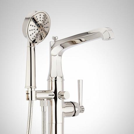 Elita Freestanding Tub Faucet with Hand Shower - Lever Handle