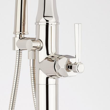 Elita Freestanding Tub Faucet with Hand Shower - Lever Handle