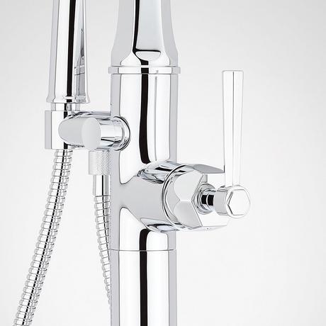 Elita Freestanding Tub Faucet with Hand Shower - Lever Handle