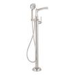 Elita Freestanding Tub Faucet with Hand Shower and Rough-In Valve Less Stops - Lever-Brushed Nickel, , large image number 1