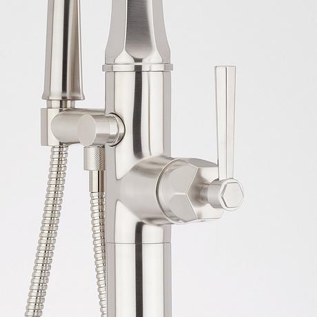 Elita Freestanding Tub Faucet with Hand Shower - Lever Handle