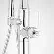 Elita Freestanding Tub Faucet with Hand Shower and Rough-In Valve with Stops - Lever Handle - Chrome, , large image number 3