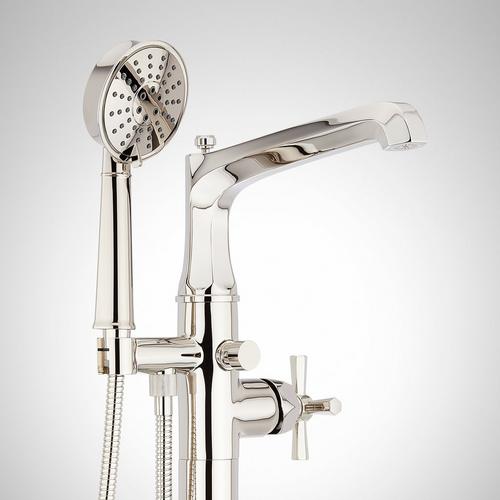 Elita Freestanding Tub Faucet in Polished Nickel