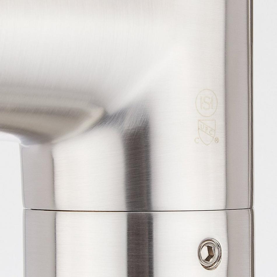 Elita Freestanding Tub Faucet with Hand Shower and Rough-In Valve Less Stops - Cross-Brushed Nickel, , large image number 4