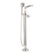 Elita Freestanding Tub Faucet with Hand Shower and Rough-In Valve Less Stops - Cross-Polished Nickel, , large image number 1