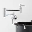 Modern Retractable Wall-Mount Pot Filler Faucet, , large image number 4