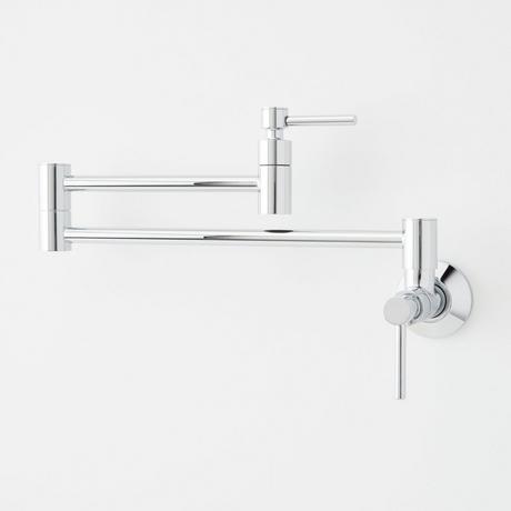 Modern Retractable Wall-Mount Pot Filler Faucet