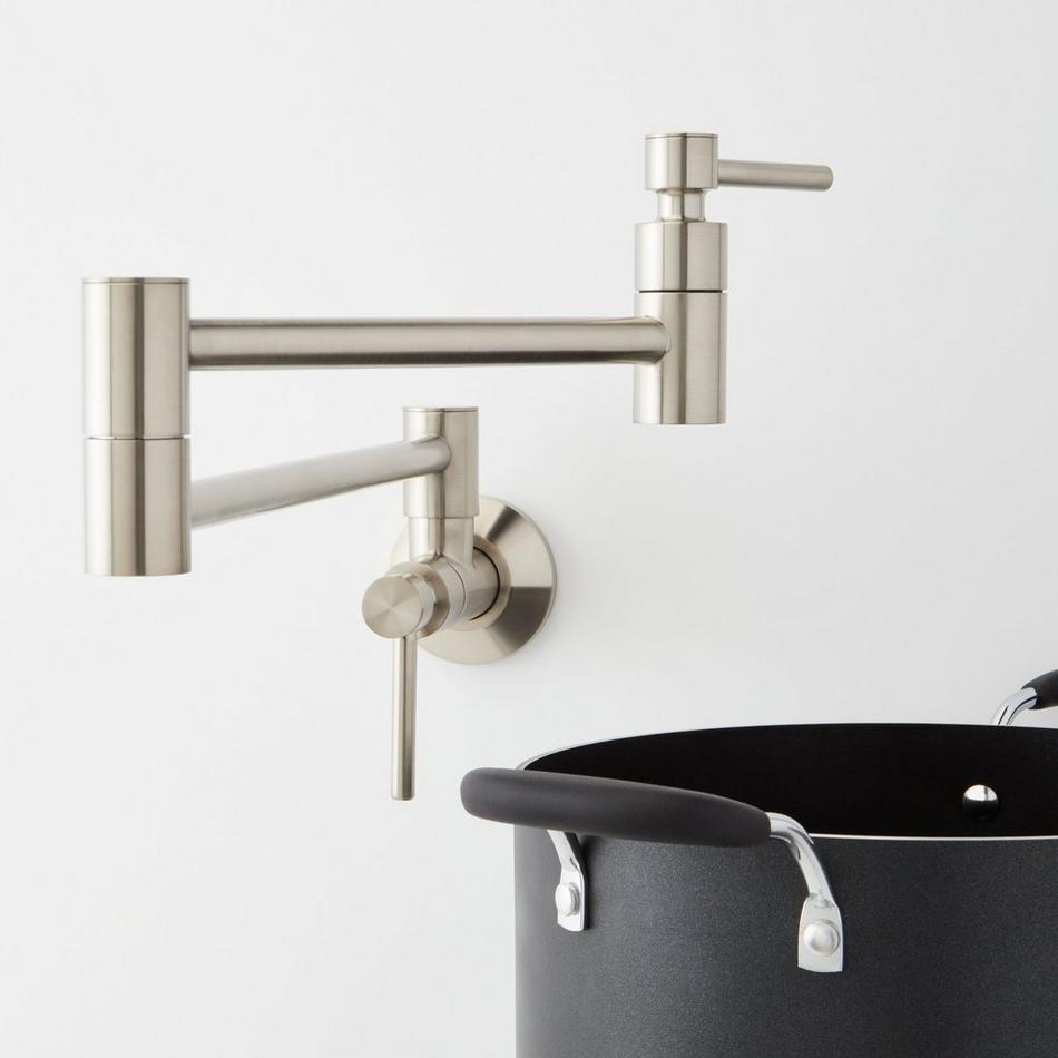 Modern Retractable Wall-Mount Pot Filler Faucet, , large image number 15