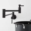 Modern Retractable Wall-Mount Pot Filler Faucet, , large image number 7